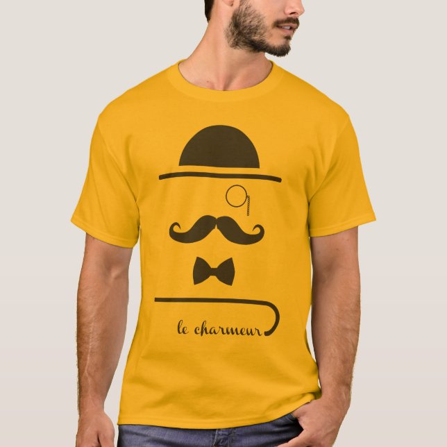 Mustache Man - le charmeur T-shirt (Framsida)