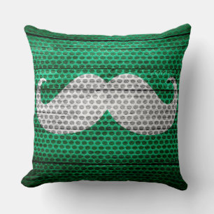 Mustache Metall och Wood Hål #3 Kudde