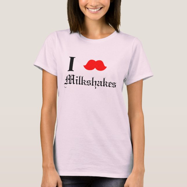 Mustache Milkshakes T-shirt (Framsida)