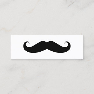 Mustache Mini Visitkort