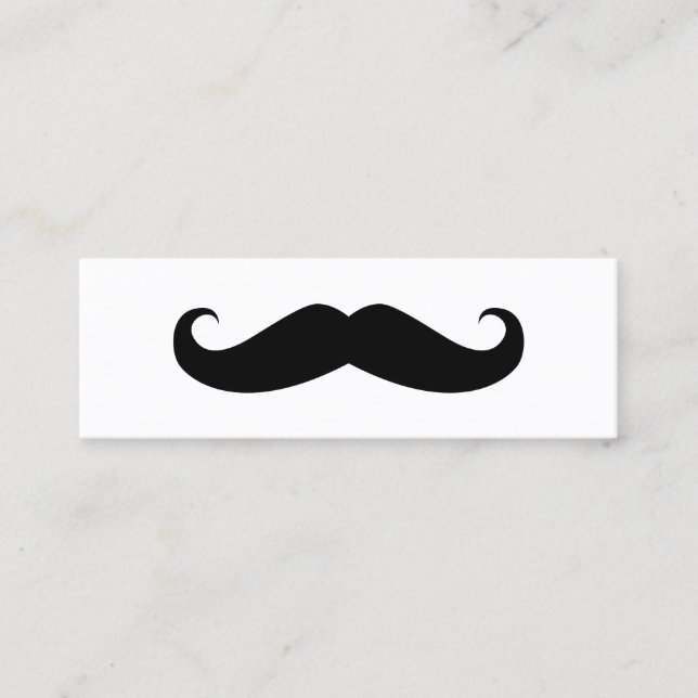 Mustache Mini Visitkort (Framsida)