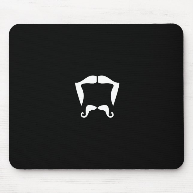 Mustache Mousepad Musmatta (Framsidan)