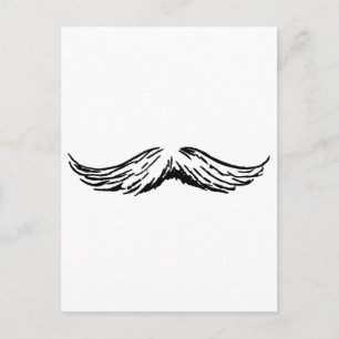 Mustache MUSEUM Zazzle-gåvor Vykort