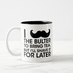 Mustache, Mustache humor Gift Roligt Två-Tonad Mugg
