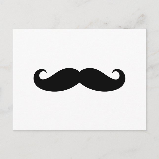 Mustache Mustache, Mustache-design Vykort (Framsida)