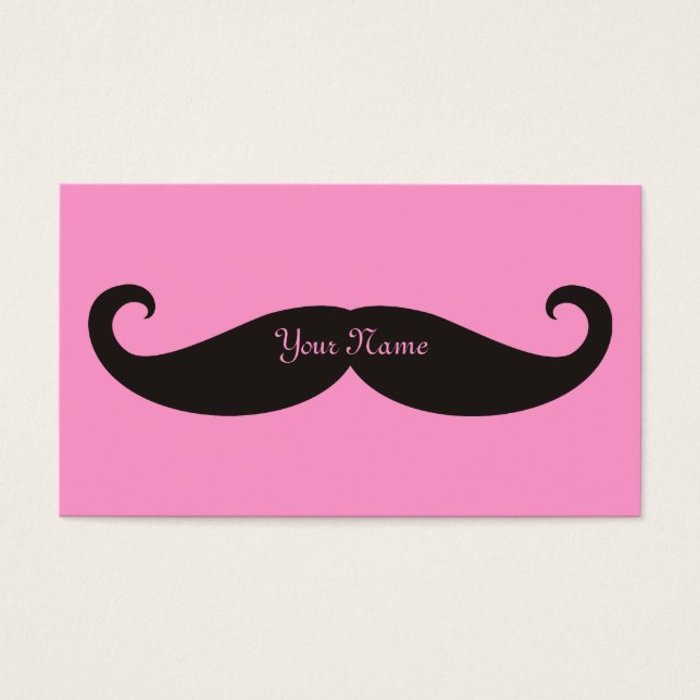 Mustache / Mustache / Schnurrbart Visitkort (Framsidan)