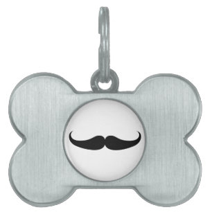 Mustache Namnbricka Husdjur