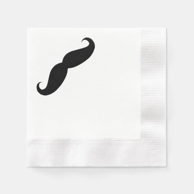 Mustache Napkins Pappersservett (Framsidan)