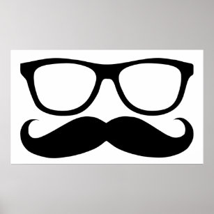 Mustache Nerd Poster