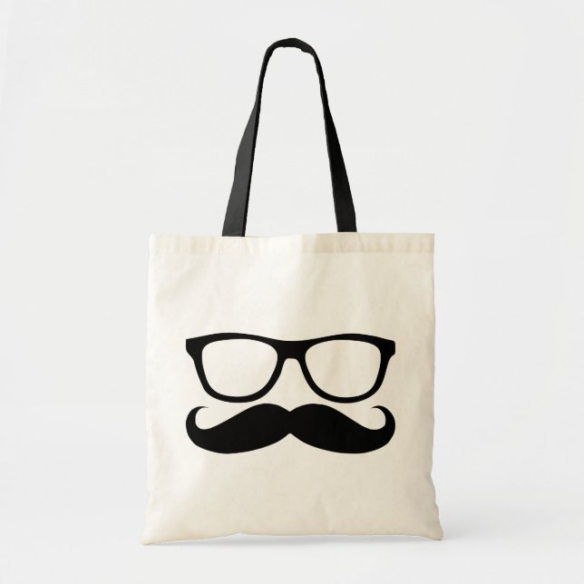 Mustache Nerd Tygkasse (Framsidan)