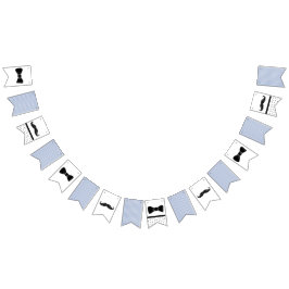 Mustache och Bow Tie Banner Vimplar