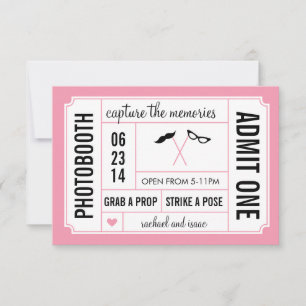 Mustache och Glass Props Photobooth Biljett