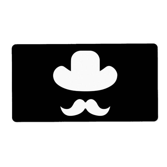 Mustache och hat fraktsedel (Framsidan)