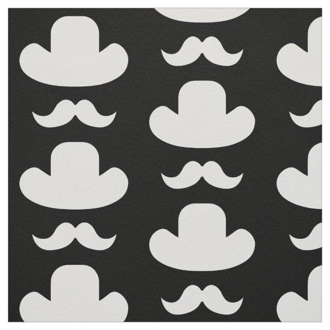 Mustache och hat tyg (Provkarta)