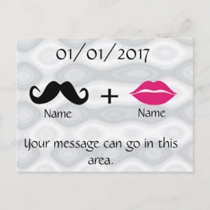 Mustache och Läppar CustomizeABLEs Vykort
