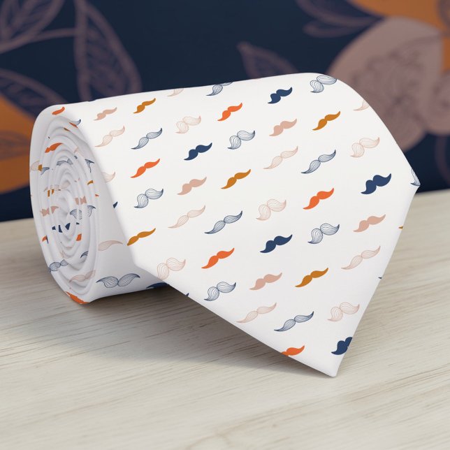 Mustache on Beige Necktie Tie Slips (Skapare uppladdad)