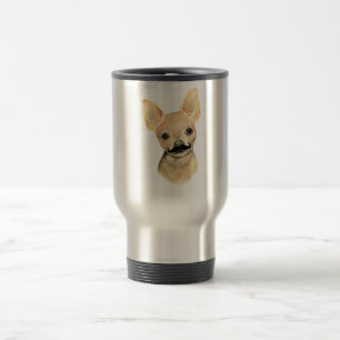 Mustache på en Cute Dog Humor Resemugg