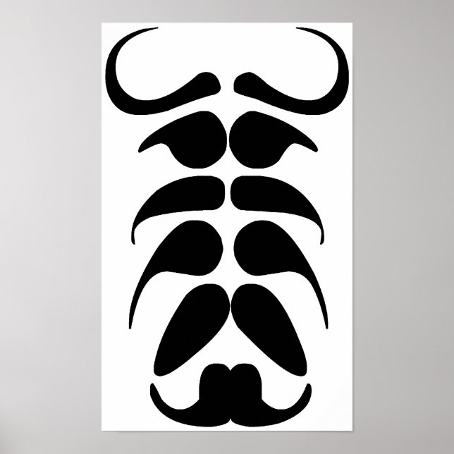 Mustache Party Poster (Framsidan)
