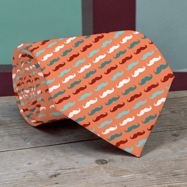 Mustache Pattern Necktie Tie Slips (Skapare uppladdad)