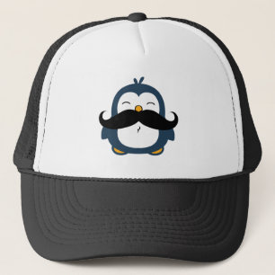 Mustache Penguin Truckerkeps