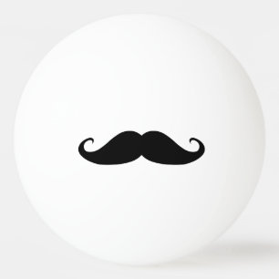 Mustache ping pong boll