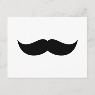 Mustache Postcard Vykort