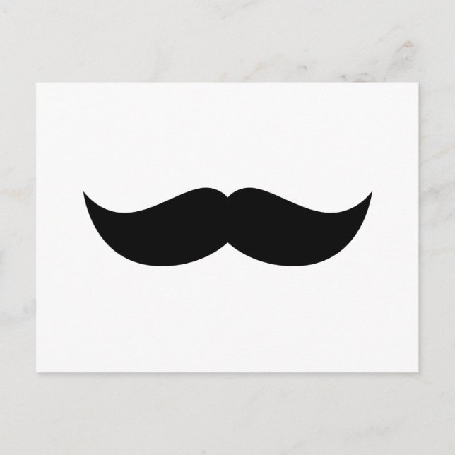 Mustache Postcard Vykort (Framsida)