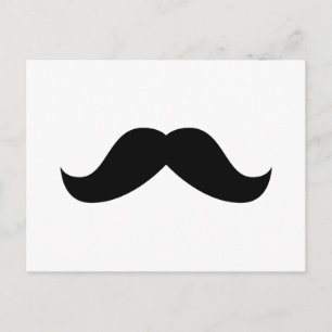 Mustache Postcard Vykort