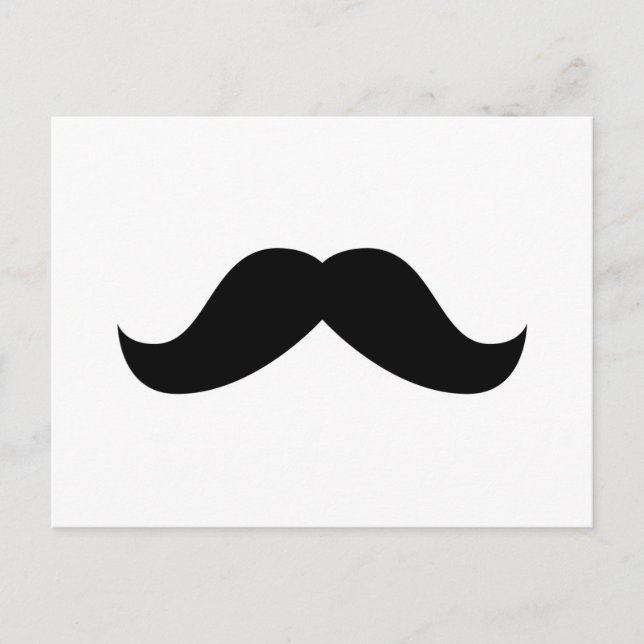 Mustache Postcard Vykort (Framsida)