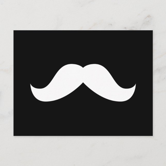 Mustache Postcard Vykort (Framsida)
