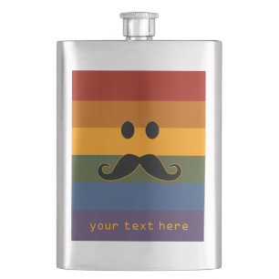 Mustache Pride anpassningsbar-kolv Fickplunta