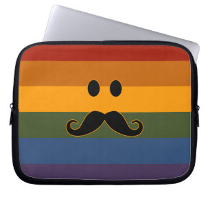 Mustache Pride anpassningsbar laptop sleeve