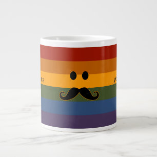 Mustache Pride anpassningsbar mugg Jumbo Mugg