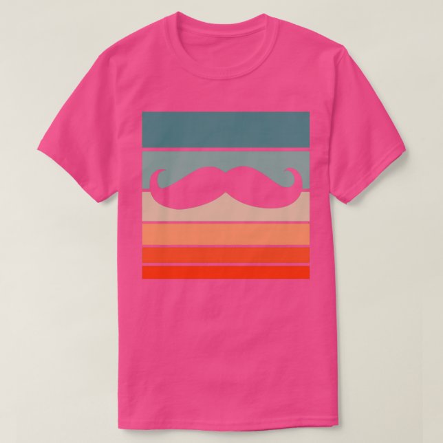 Mustache Retro Stil Vintage 20 T Shirt (Design framsida)