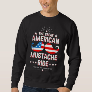 Mustache Rides Presenter Lång Ärmad Tröja