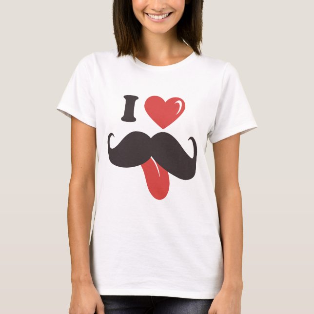 Mustache-samling T Shirt (Framsida)