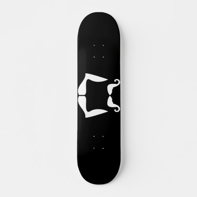 Mustache Skateboard Bräda 20 Cm (Framsida)