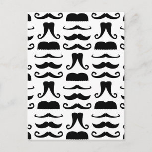 Mustache Skriv ut Vykort
