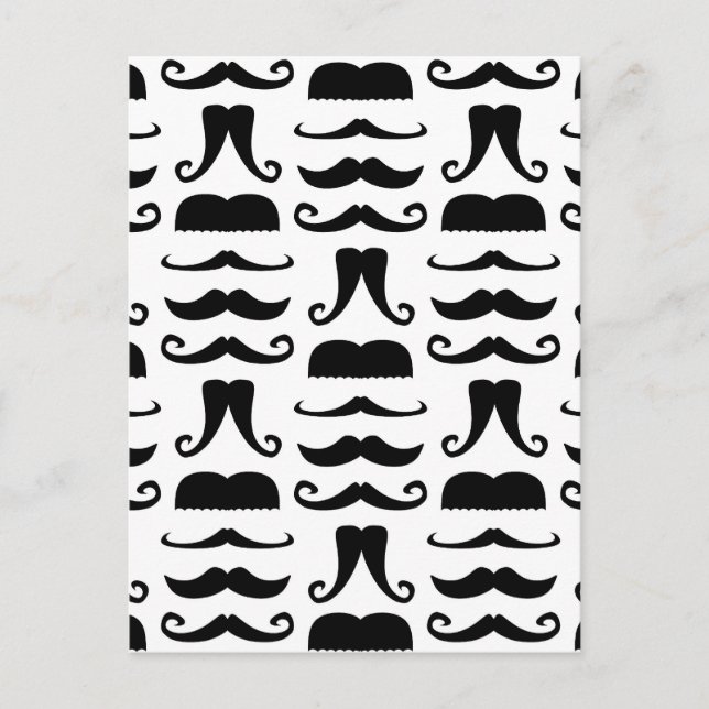 Mustache Skriv ut Vykort (Framsida)