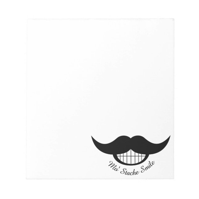 Mustache Smile Anteckningsblock (Framsida)