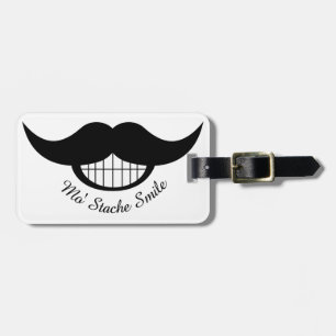 Mustache Smile Bagagebricka