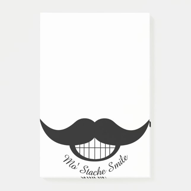 Mustache Smile Post-it Block (Framsida)