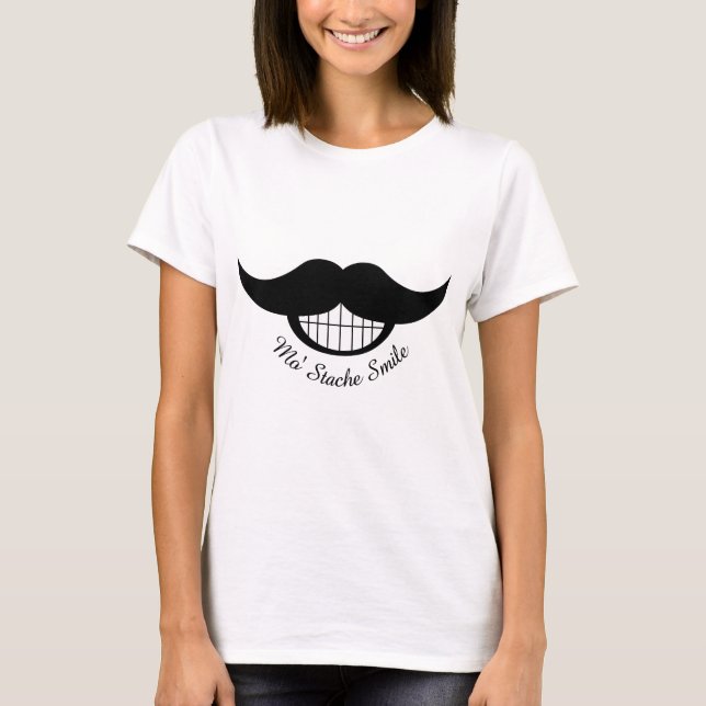 Mustache Smile T-shirt (Framsida)