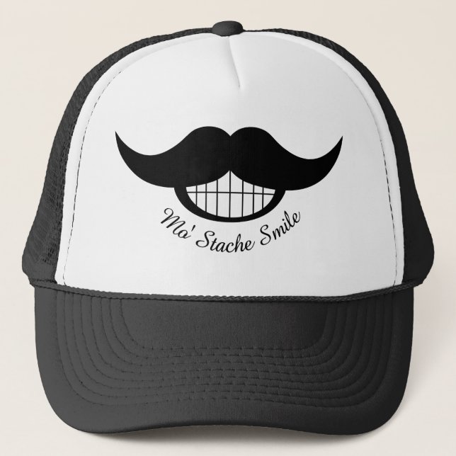 Mustache Smile Truckerkeps (Framsida)