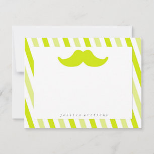 Mustache Stationery Anteckningskort