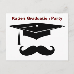 Mustache Studenten Vykort