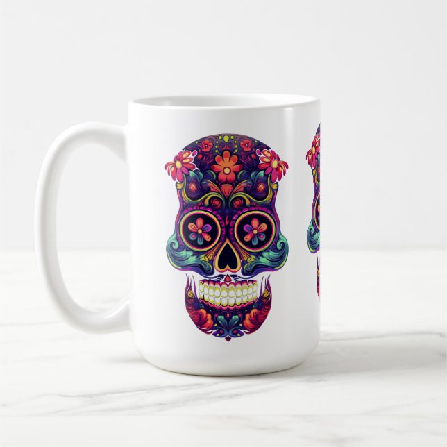 Mustache Sugar Döskallars Kaffemugg (Vänster)