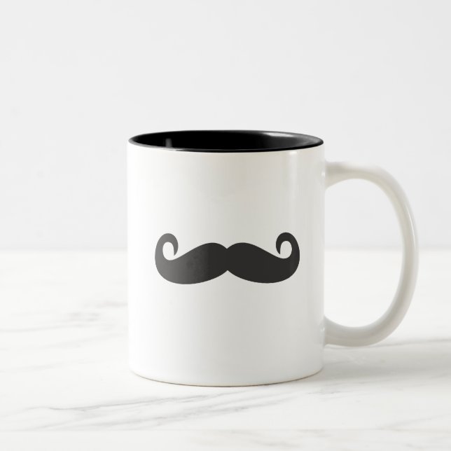 Mustache Två-Tonad Mugg (Höger)