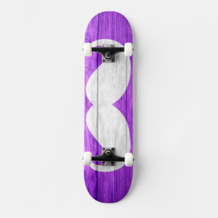 Mustache Vintage Wood #5 Old School Skateboard Bräda 18 Cm