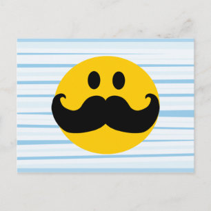 Mustache Vykort